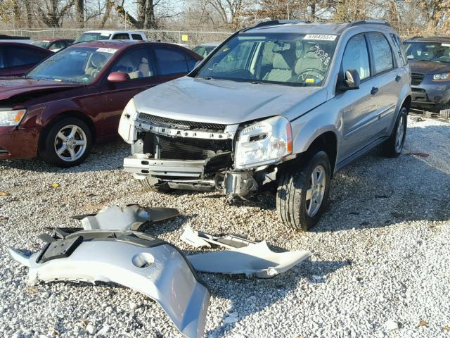 2CNDL23F786286495 - 2008 CHEVROLET EQUINOX LS SILVER photo 2