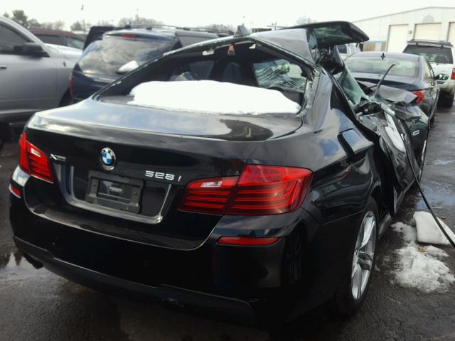 WBA5A7C58ED613869 - 2014 BMW 528 XI BLACK photo 4