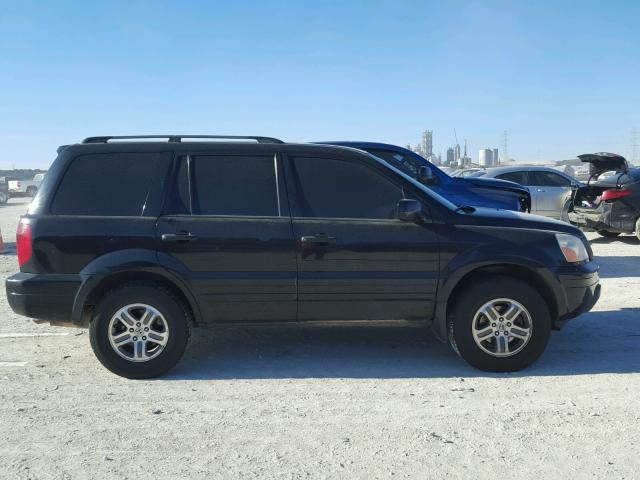 5FNYF18584B005638 - 2004 HONDA PILOT EXL BLACK photo 9