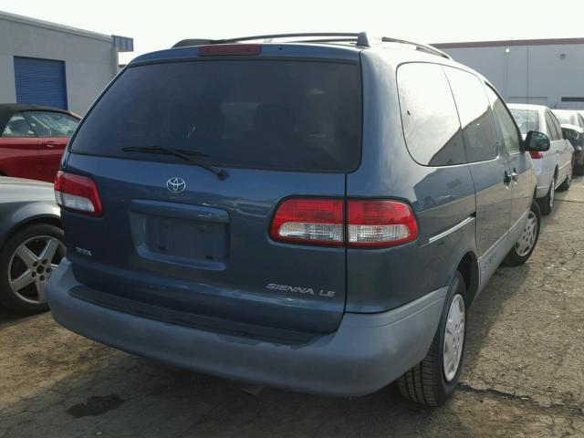 4T3ZF13C91U339757 - 2001 TOYOTA SIENNA BLUE photo 4