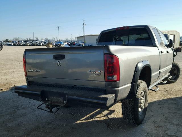 1D7KS28C96J196591 - 2006 DODGE RAM 2500 S GRAY photo 4