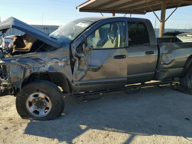 1D7KS28C96J196591 - 2006 DODGE RAM 2500 S GRAY photo 9