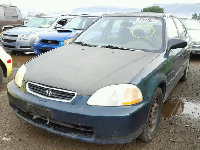 JHMEJ6675WS002350 - 1998 HONDA CIVIC LX GREEN photo 2