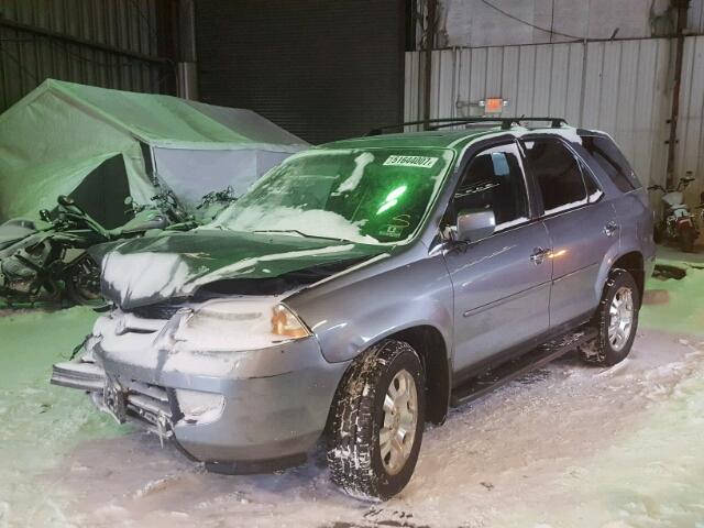 2HNYD18272H508672 - 2002 ACURA MDX GRAY photo 2