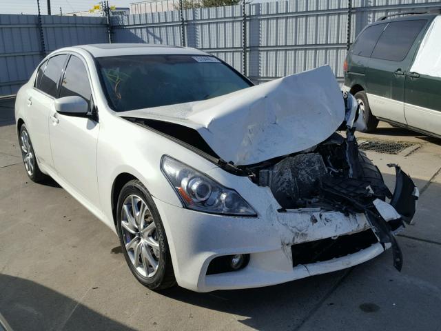 JN1CV6AP1DM711494 - 2013 INFINITI G37 BASE WHITE photo 1