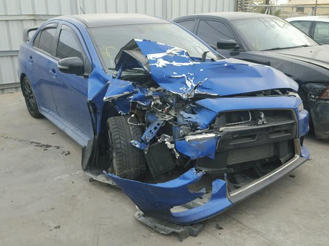 JA32W7FV6FU027738 - 2015 MITSUBISHI LANCER EVO BLUE photo 1