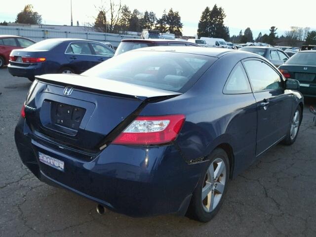 2HGFG12838H548694 - 2008 HONDA CIVIC EX 蓝色 照片 4