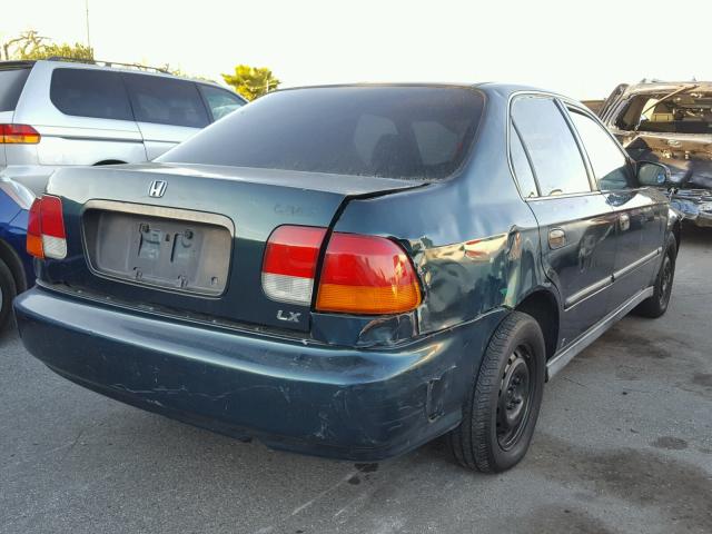 2HGEJ6575VH524048 - 1997 HONDA CIVIC LX GREEN photo 4