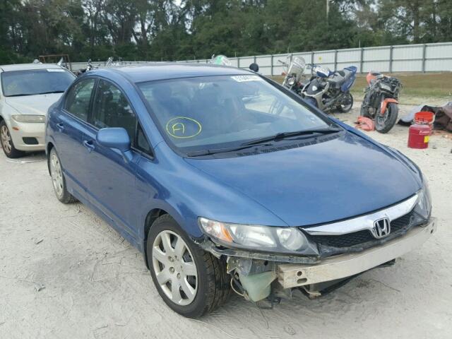 2HGFA1F58AH555664 - 2010 HONDA CIVIC LX BLUE photo 1