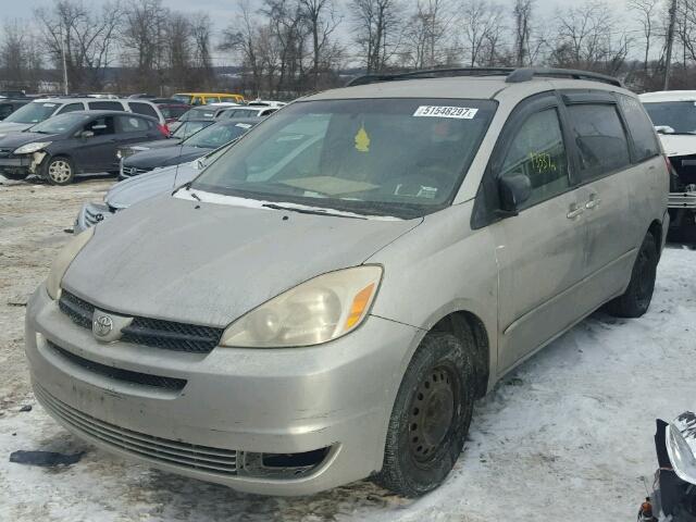 5TDZA23C14S034943 - 2004 TOYOTA SIENNA CE GRAY photo 2