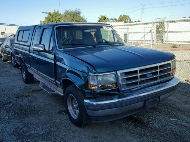 1FTEX15N4TKA11457 - 1996 FORD F150 GREEN photo 1