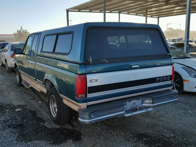 1FTEX15N4TKA11457 - 1996 FORD F150 GREEN photo 3