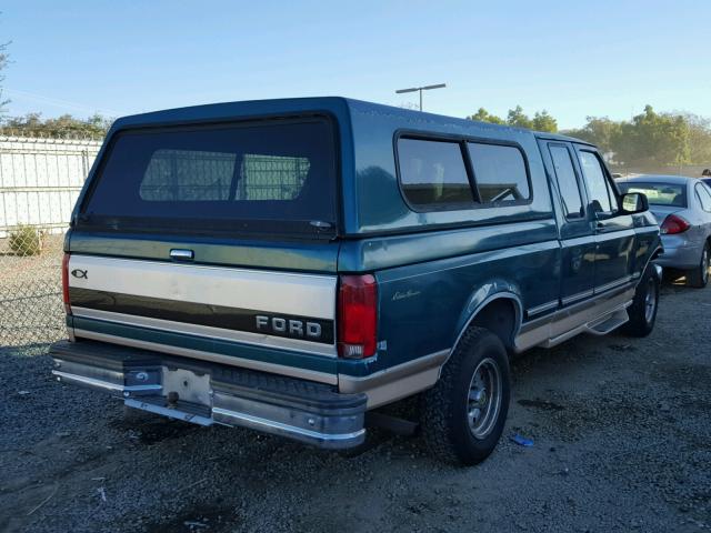 1FTEX15N4TKA11457 - 1996 FORD F150 GREEN photo 4