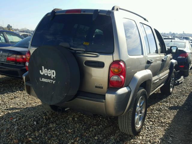 1J8GL58K24W321316 - 2004 JEEP LIBERTY LI CHARCOAL photo 4