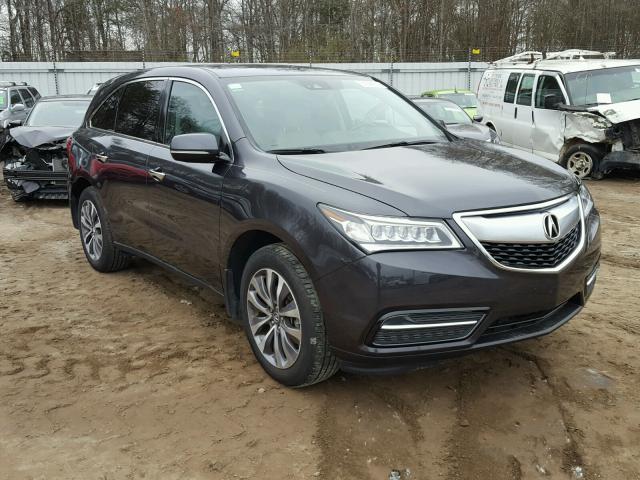 5FRYD4H40GB046248 - 2016 ACURA MDX TECHNO GRAY photo 1