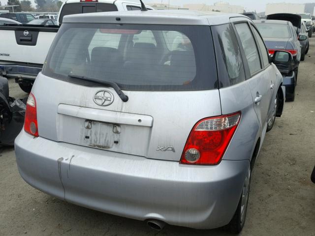 JTKKT624860141788 - 2006 TOYOTA SCION XA SILVER photo 4