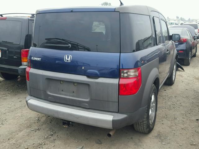 5J6YH18553L008321 - 2003 HONDA ELEMENT EX BLUE photo 4