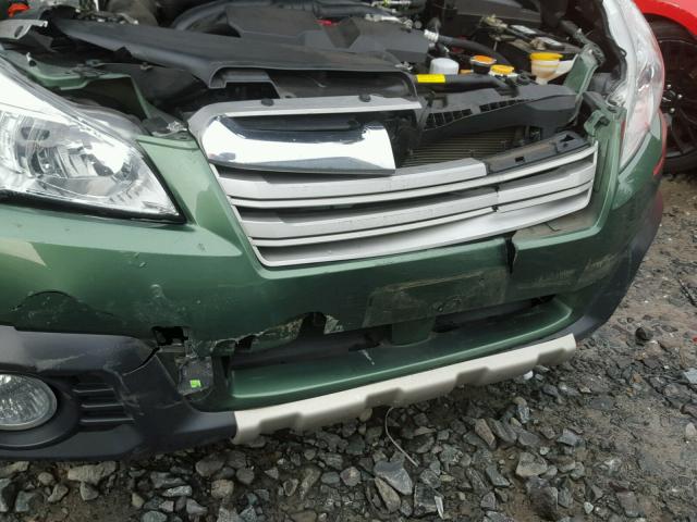 4S4BRBLC8E3234307 - 2014 SUBARU OUTBACK 2. GREEN photo 9