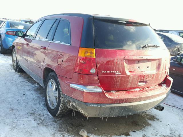 2C8GM684X4R628333 - 2004 CHRYSLER PACIFICA RED photo 3