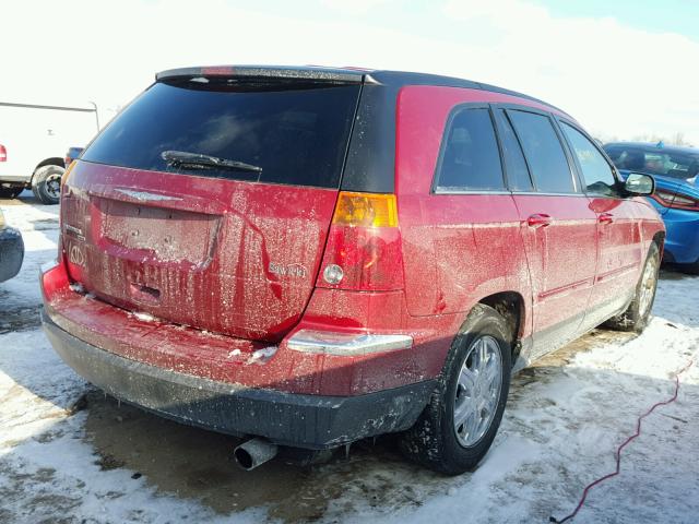 2C8GM684X4R628333 - 2004 CHRYSLER PACIFICA RED photo 4