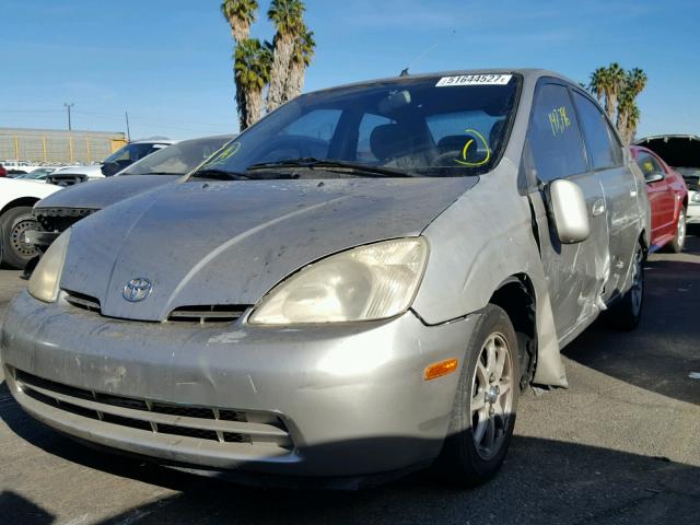 JT2BK12U710026033 - 2001 TOYOTA PRIUS SILVER photo 2