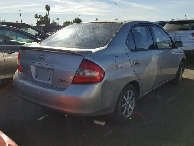 JT2BK12U710026033 - 2001 TOYOTA PRIUS SILVER photo 4