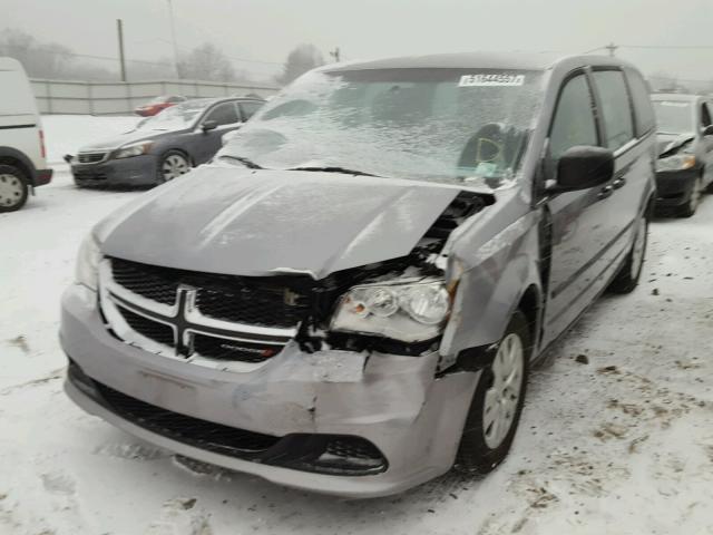 2C4RDGBGXER406279 - 2014 DODGE GRAND CARA SILVER photo 2