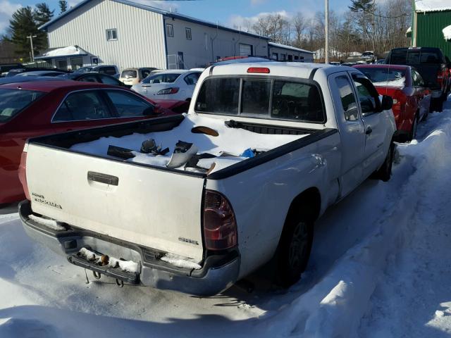 5TETX22N75Z050141 - 2005 TOYOTA TACOMA ACC WHITE photo 4