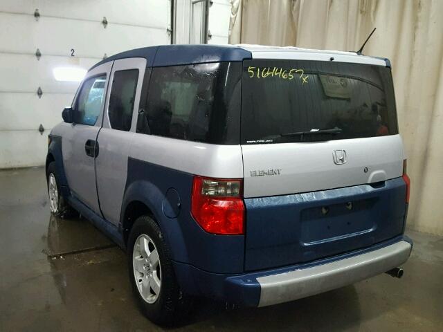 5J6YH28685L031027 - 2005 HONDA ELEMENT EX SILVER photo 3