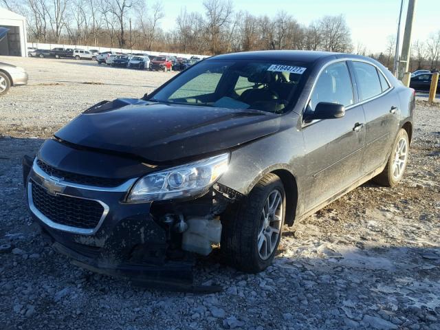 1G11C5SL1FF336786 - 2015 CHEVROLET MALIBU 1LT BLACK photo 2