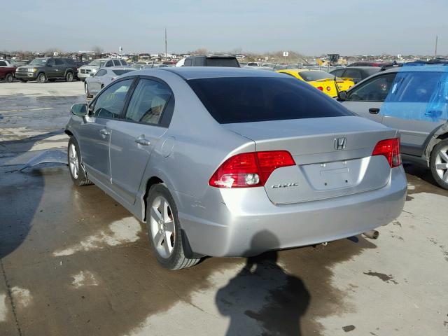 1HGFA16828L026928 - 2008 HONDA CIVIC EX ვერცხლისფერი ფოტო 3
