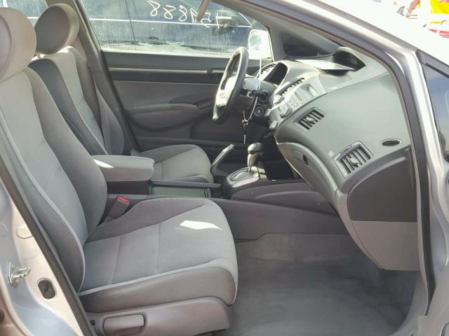 1HGFA16828L026928 - 2008 HONDA CIVIC EX ვერცხლისფერი ფოტო 5