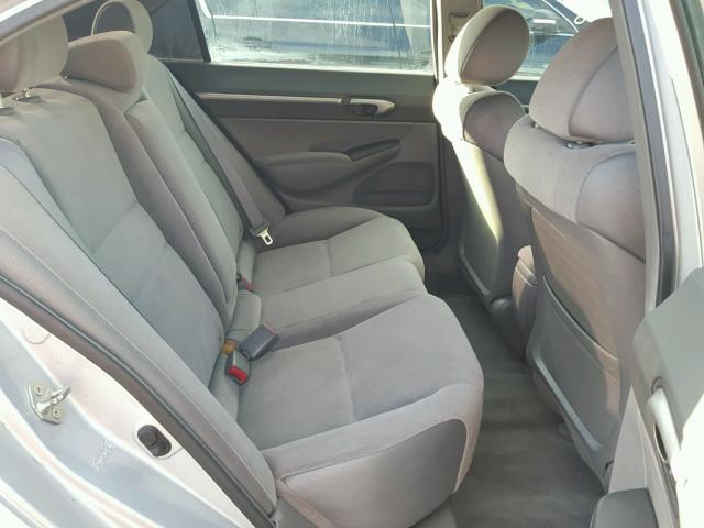 1HGFA16828L026928 - 2008 HONDA CIVIC EX ვერცხლისფერი ფოტო 6
