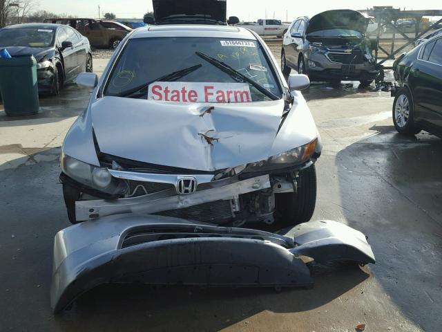 1HGFA16828L026928 - 2008 HONDA CIVIC EX ვერცხლისფერი ფოტო 9