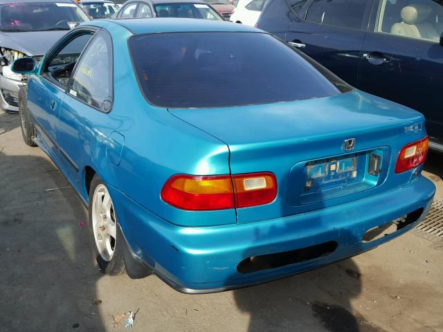 2HGEJ1121RH550665 - 1994 HONDA CIVIC EX 绿色 照片 3