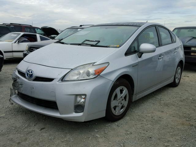 JTDKN3DU1A0220290 - 2010 TOYOTA PRIUS SILVER photo 2