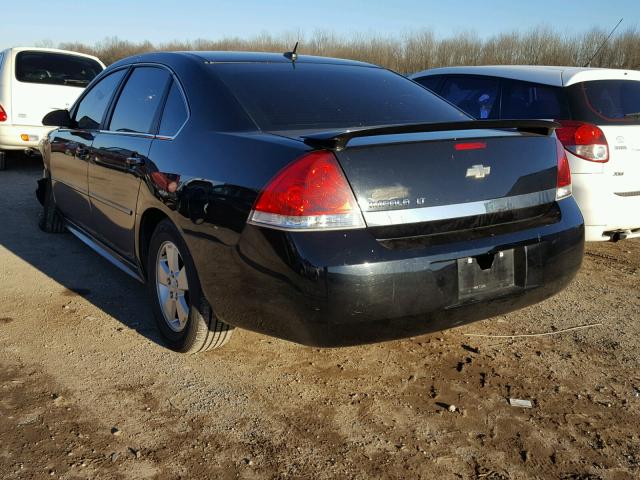 2G1WB5EN1A1240047 - 2010 CHEVROLET IMPALA LT BLACK photo 3