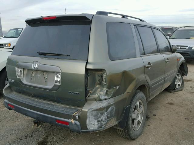 5FNYF18428B032413 - 2008 HONDA PILOT EX GREEN photo 4