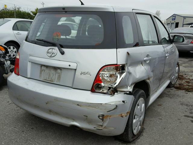 JTKKT604960161759 - 2006 TOYOTA SCION XA SILVER photo 4