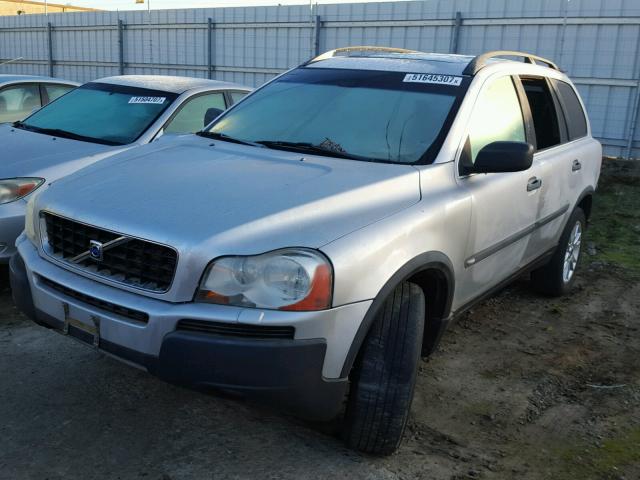 YV1CZ91H541094592 - 2004 VOLVO XC90 T6 SILVER photo 2