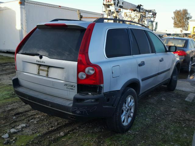 YV1CZ91H541094592 - 2004 VOLVO XC90 T6 SILVER photo 4