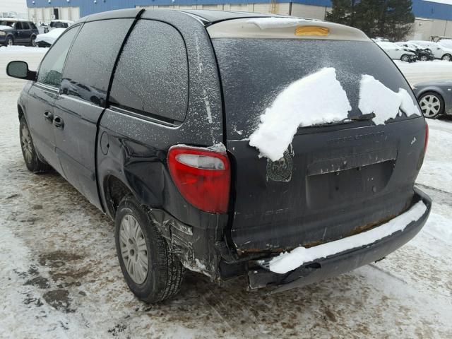 1A4GJ45R17B240385 - 2007 CHRYSLER TOWN & COU BLACK photo 3