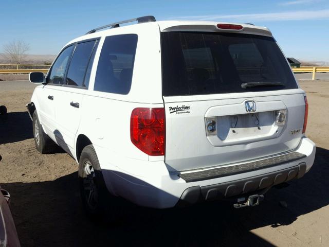 5FNYF18545B059715 - 2005 HONDA PILOT EXL WHITE photo 3