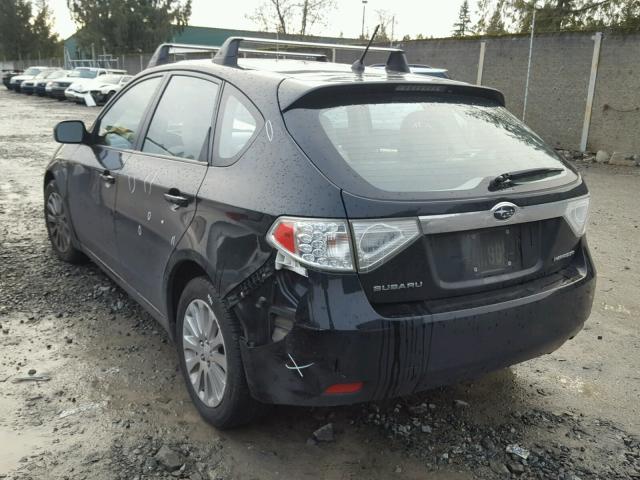 JF1GH60689H806946 - 2009 SUBARU IMPREZA 2. BLACK photo 3