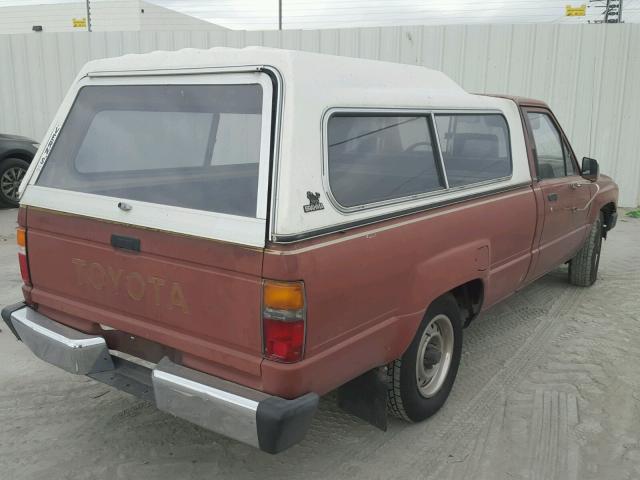 JT4RN55D9E5008691 - 1984 TOYOTA PICKUP 1/2 RED photo 4