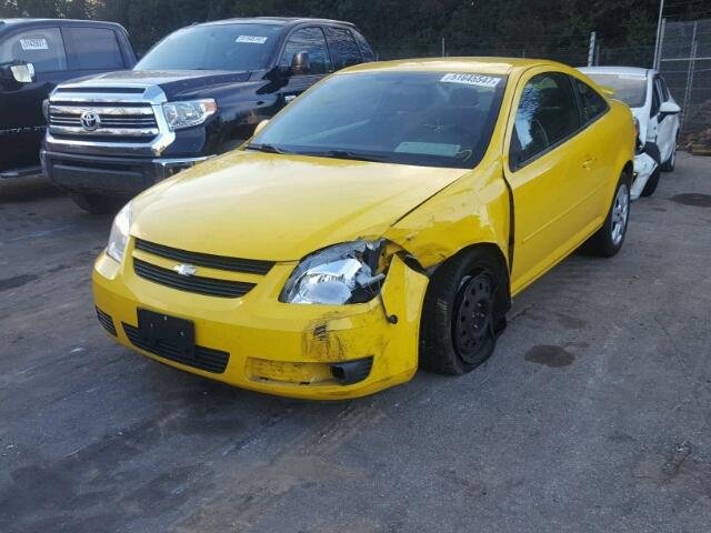 1G1AL15F867634910 - 2006 CHEVROLET COBALT LT YELLOW photo 2