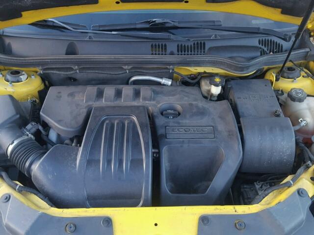 1G1AL15F867634910 - 2006 CHEVROLET COBALT LT YELLOW photo 7