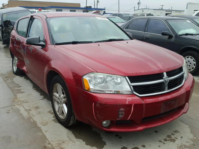 1B3LC56B09N502776 - 2009 DODGE AVENGER SX BURGUNDY photo 1