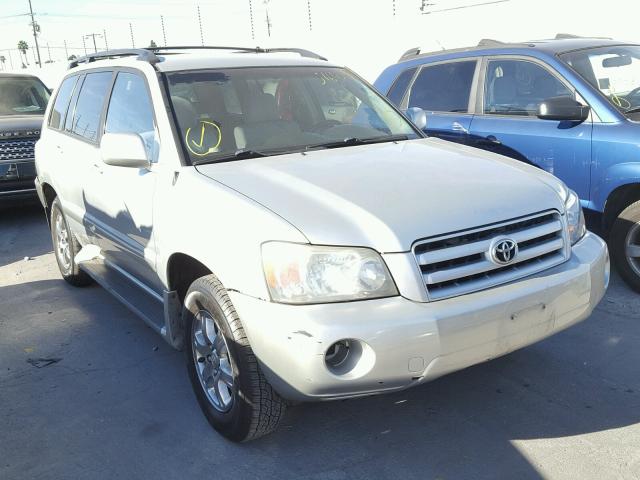 JTEGP21AX40012252 - 2004 TOYOTA HIGHLANDER SILVER photo 1