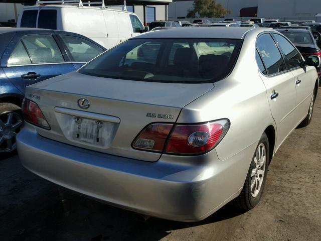 JTHBA30G145014047 - 2004 LEXUS ES 330 SILVER photo 4